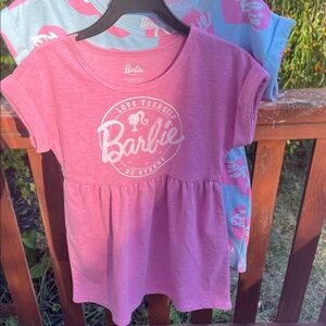 2 Barbie Pink Graphic dresses for Kids